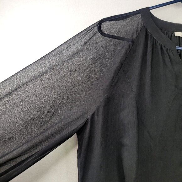 Y2K Balloon Sleeve Sheer XXL Whimsigoth Romantic Flowy Slinky Dress Feminine New - Picture 6 of 12